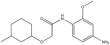 N-(4-amino-2-methoxyphenyl)-2-[(3-methylcyclohexyl)oxy]acetamide