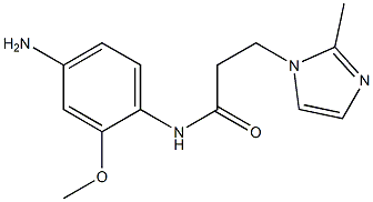 N-(4-amino-2-methoxyphenyl)-3-(2-methyl-1H-imidazol-1-yl)propanamide,,结构式