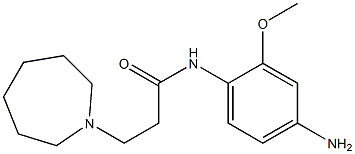 N-(4-amino-2-methoxyphenyl)-3-azepan-1-ylpropanamide 结构式