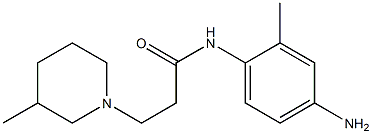 N-(4-amino-2-methylphenyl)-3-(3-methylpiperidin-1-yl)propanamide