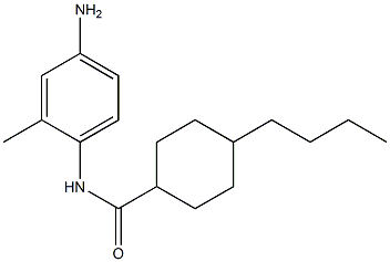 N-(4-amino-2-methylphenyl)-4-butylcyclohexane-1-carboxamide 结构式