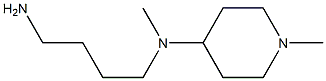 N-(4-aminobutyl)-N,1-dimethylpiperidin-4-amine Structure