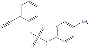 N-(4-aminophenyl)-1-(2-cyanophenyl)methanesulfonamide Structure