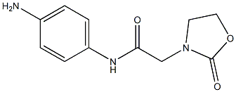 N-(4-aminophenyl)-2-(2-oxo-1,3-oxazolidin-3-yl)acetamide 化学構造式