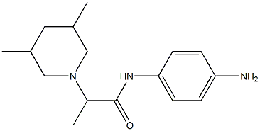 N-(4-aminophenyl)-2-(3,5-dimethylpiperidin-1-yl)propanamide Structure