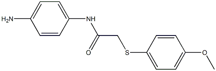 N-(4-aminophenyl)-2-[(4-methoxyphenyl)sulfanyl]acetamide 结构式