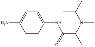 N-(4-aminophenyl)-2-[isopropyl(methyl)amino]propanamide Struktur