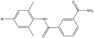 N-(4-bromo-2,6-dimethylphenyl)-3-carbamothioylbenzamide