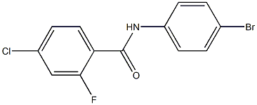 N-(4-bromophenyl)-4-chloro-2-fluorobenzamide Structure
