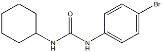 N-(4-bromophenyl)-N'-cyclohexylurea 结构式