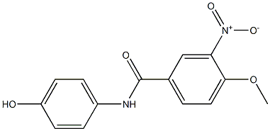 N-(4-hydroxyphenyl)-4-methoxy-3-nitrobenzamide Structure