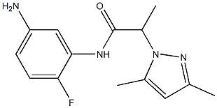 N-(5-amino-2-fluorophenyl)-2-(3,5-dimethyl-1H-pyrazol-1-yl)propanamide
