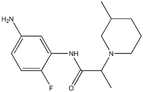 N-(5-amino-2-fluorophenyl)-2-(3-methylpiperidin-1-yl)propanamide
