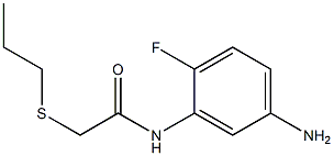 N-(5-amino-2-fluorophenyl)-2-(propylsulfanyl)acetamide
