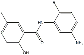 N-(5-amino-2-fluorophenyl)-2-hydroxy-5-methylbenzamide Structure