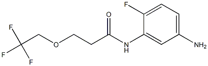 N-(5-amino-2-fluorophenyl)-3-(2,2,2-trifluoroethoxy)propanamide 结构式