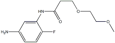 N-(5-amino-2-fluorophenyl)-3-(2-methoxyethoxy)propanamide Struktur