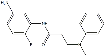 N-(5-amino-2-fluorophenyl)-3-[methyl(phenyl)amino]propanamide Structure