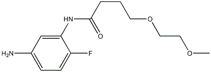 N-(5-amino-2-fluorophenyl)-4-(2-methoxyethoxy)butanamide Structure