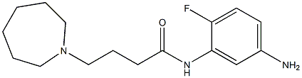 N-(5-amino-2-fluorophenyl)-4-azepan-1-ylbutanamide,,结构式