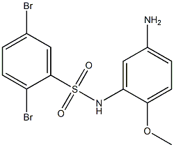 N-(5-amino-2-methoxyphenyl)-2,5-dibromobenzene-1-sulfonamide