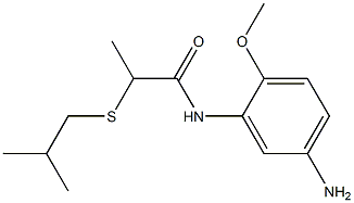 N-(5-amino-2-methoxyphenyl)-2-[(2-methylpropyl)sulfanyl]propanamide