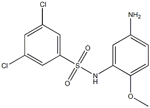 N-(5-amino-2-methoxyphenyl)-3,5-dichlorobenzene-1-sulfonamide Structure