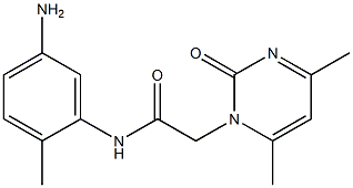 N-(5-amino-2-methylphenyl)-2-(4,6-dimethyl-2-oxopyrimidin-1(2H)-yl)acetamide Structure