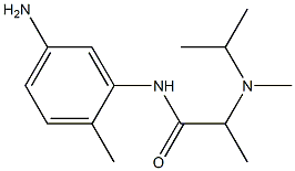 N-(5-amino-2-methylphenyl)-2-[isopropyl(methyl)amino]propanamide 结构式