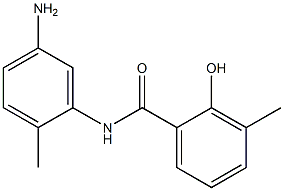 N-(5-amino-2-methylphenyl)-2-hydroxy-3-methylbenzamide 结构式