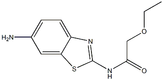 N-(6-amino-1,3-benzothiazol-2-yl)-2-ethoxyacetamide Structure