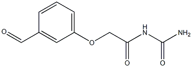 N-(aminocarbonyl)-2-(3-formylphenoxy)acetamide Structure