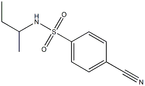N-(sec-butyl)-4-cyanobenzenesulfonamide Structure