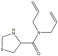 N,N-diallyl-1,3-thiazolidine-4-carboxamide Structure