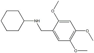 N-[(2,4,5-trimethoxyphenyl)methyl]cyclohexanamine Structure