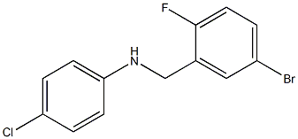 N-[(5-bromo-2-fluorophenyl)methyl]-4-chloroaniline Structure