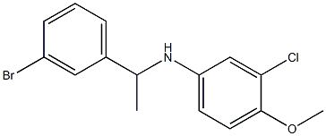 N-[1-(3-bromophenyl)ethyl]-3-chloro-4-methoxyaniline