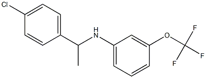 N-[1-(4-chlorophenyl)ethyl]-3-(trifluoromethoxy)aniline Struktur