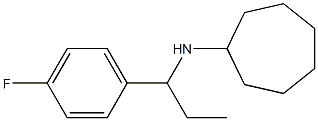 N-[1-(4-fluorophenyl)propyl]cycloheptanamine Struktur