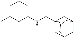 N-[1-(adamantan-1-yl)ethyl]-2,3-dimethylcyclohexan-1-amine Struktur