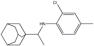 N-[1-(adamantan-1-yl)ethyl]-2-chloro-4-methylaniline Struktur