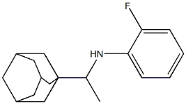N-[1-(adamantan-1-yl)ethyl]-2-fluoroaniline Struktur