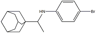 N-[1-(adamantan-1-yl)ethyl]-4-bromoaniline Structure