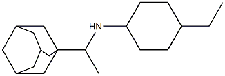 N-[1-(adamantan-1-yl)ethyl]-4-ethylcyclohexan-1-amine Struktur