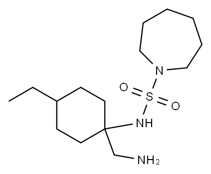 N-[1-(aminomethyl)-4-ethylcyclohexyl]azepane-1-sulfonamide