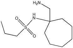 N-[1-(aminomethyl)cycloheptyl]propane-1-sulfonamide Structure