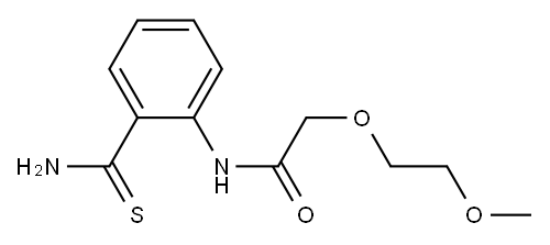 N-[2-(aminocarbonothioyl)phenyl]-2-(2-methoxyethoxy)acetamide