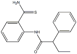 N-[2-(aminocarbonothioyl)phenyl]-2-phenylbutanamide Structure