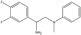 N-[2-amino-2-(3,4-difluorophenyl)ethyl]-N-methyl-N-phenylamine Struktur