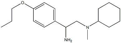 N-[2-amino-2-(4-propoxyphenyl)ethyl]-N-methylcyclohexanamine